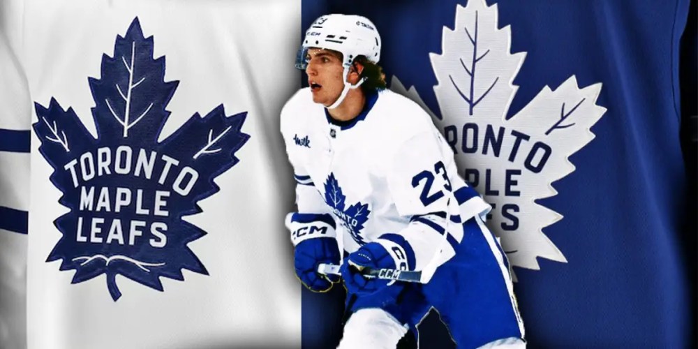 Matthew Knies Maple Leafs hit