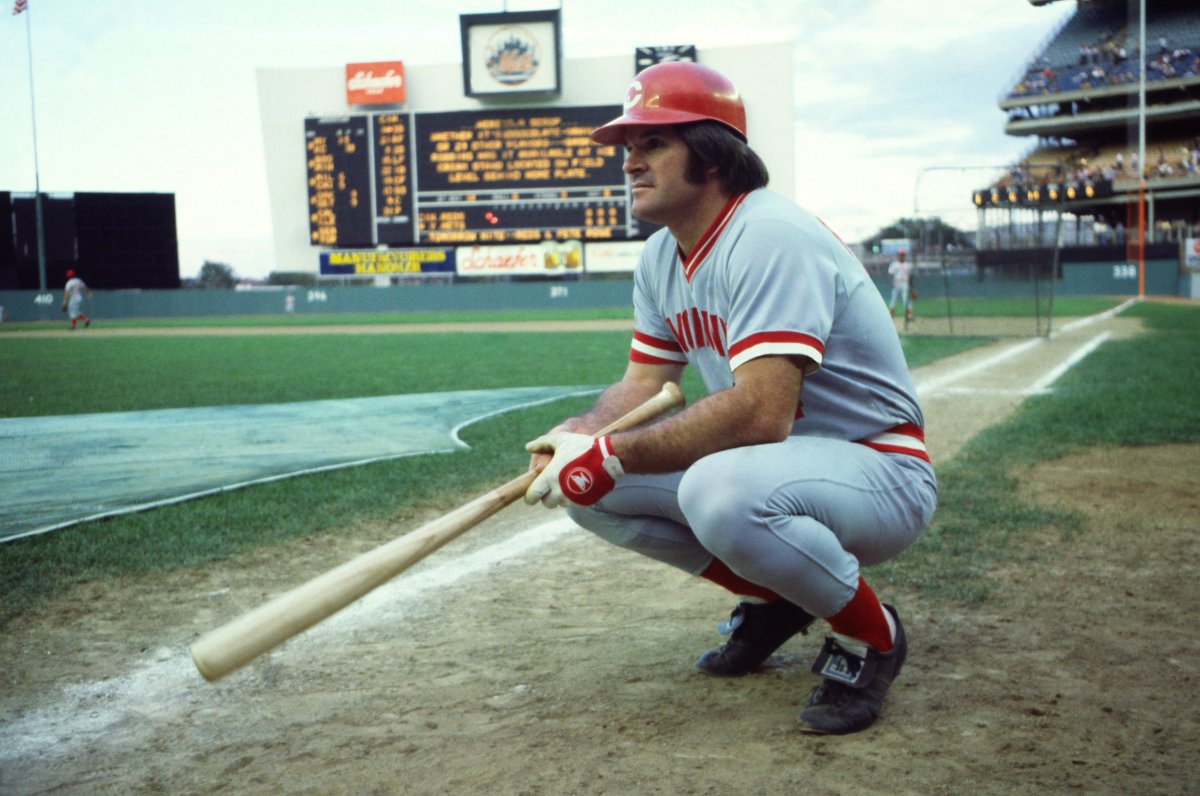 Baseball hitting legend Pete Rose.